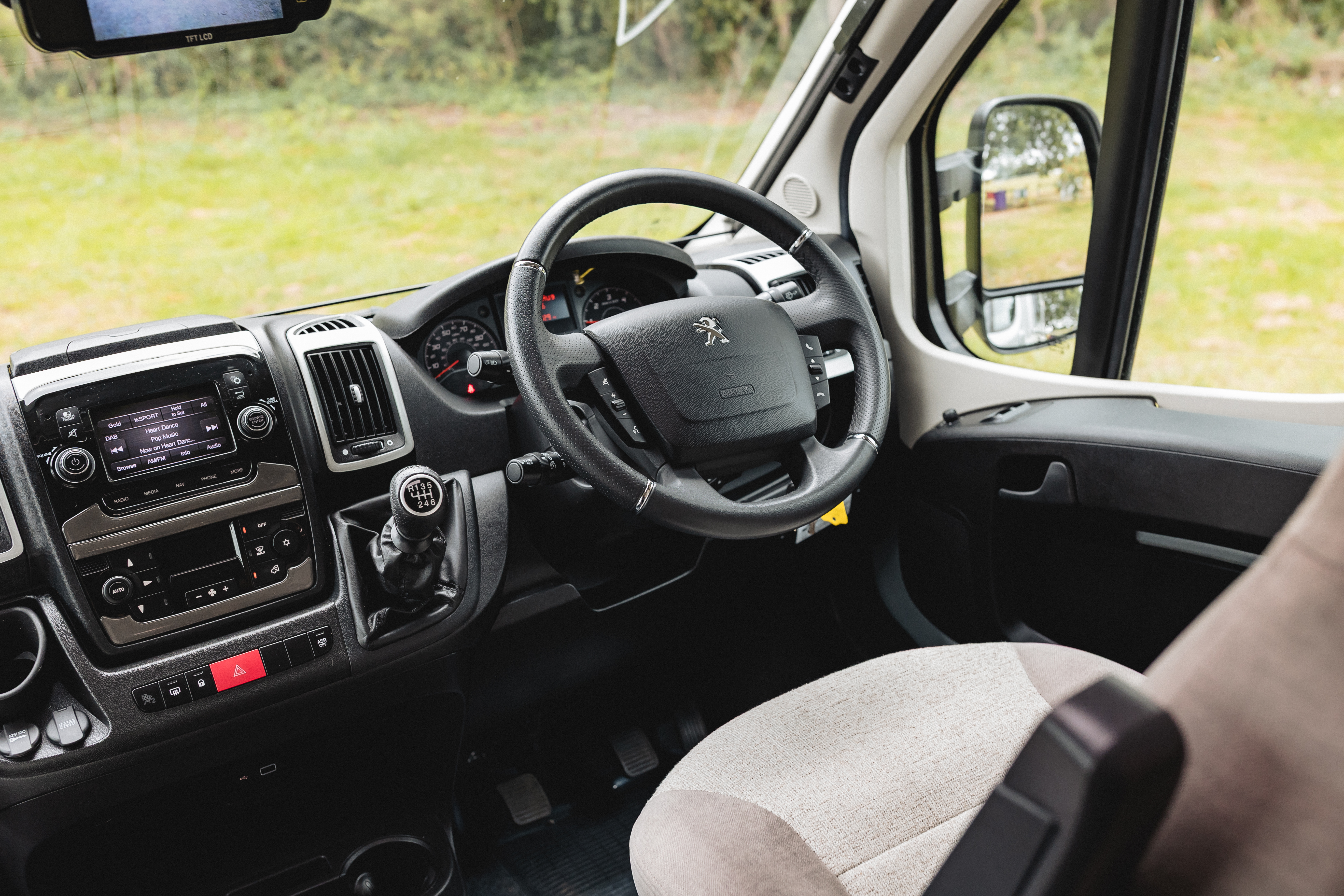 Motorhome Hire in Grantham Lincolnshire Majestic 196 with SONS Motorhome Hire Drivers Area
