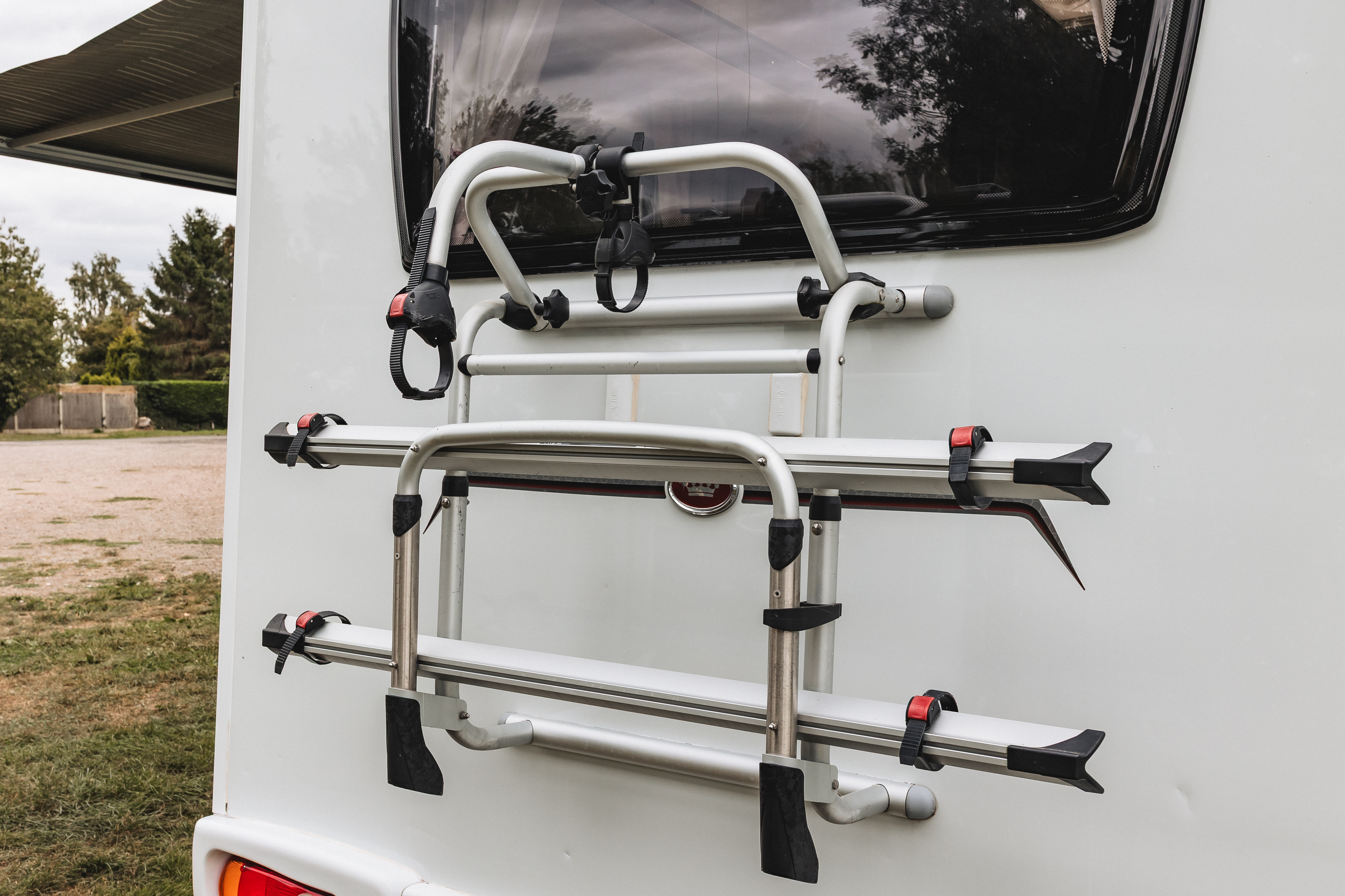 Motorhome Hire in Grantham Lincolnshire Majestic 196 with SONS Motorhome Hire Bike Rack